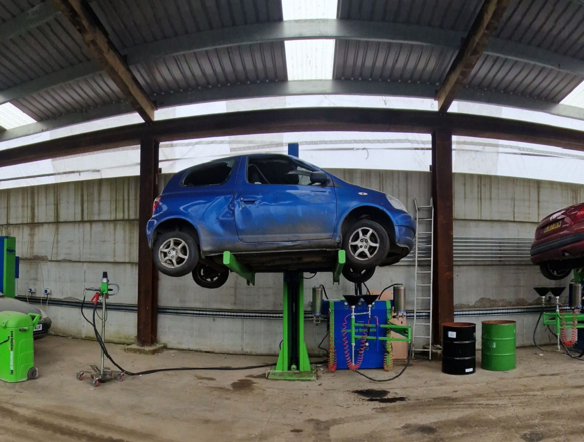 scrap car processing